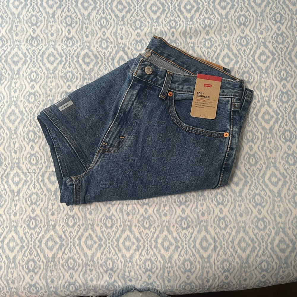 Levi's Men’s Classic Straight Leg Blue Jeans